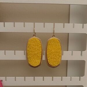 Yellow Dangle Earrings